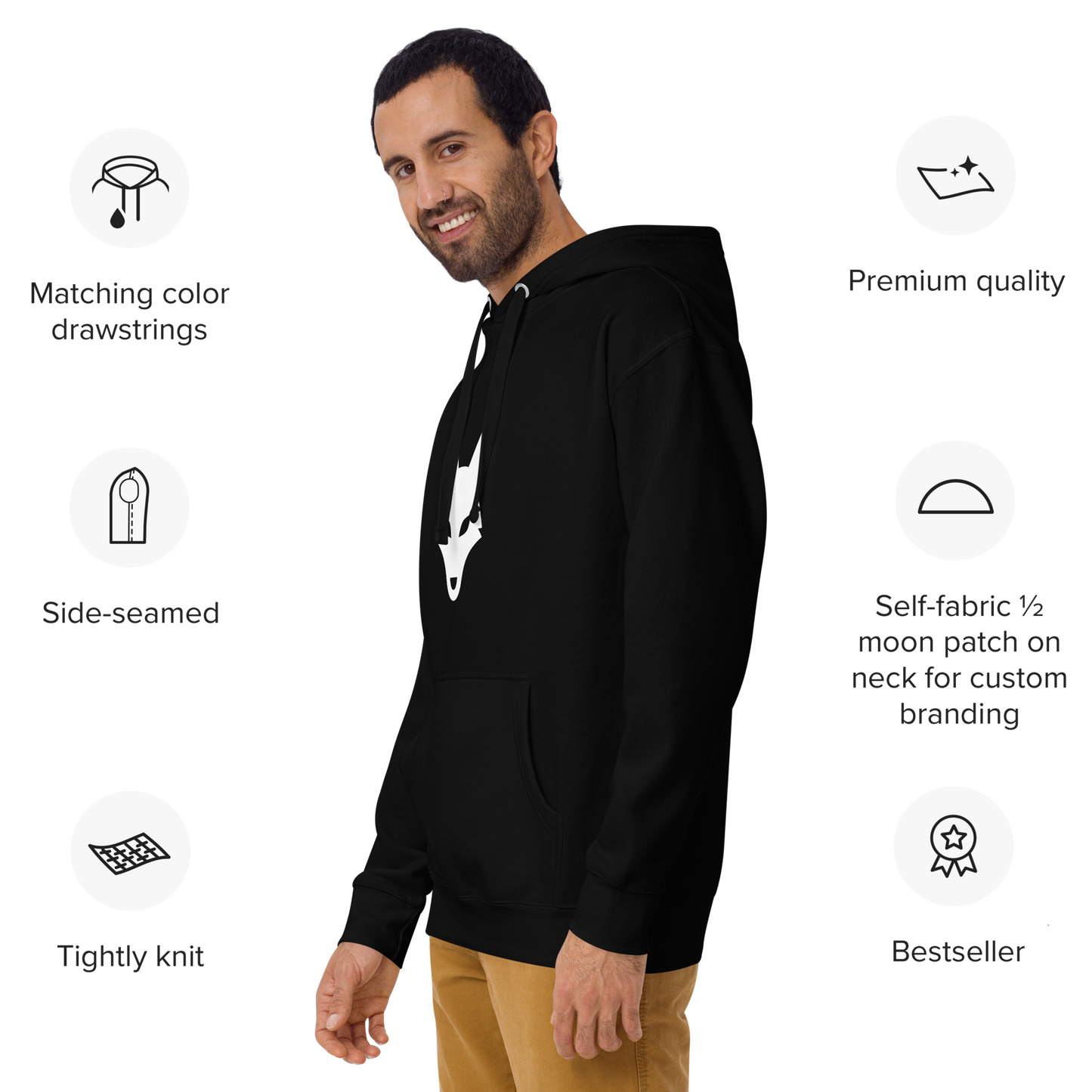 Marble Fox Mason Hoodie